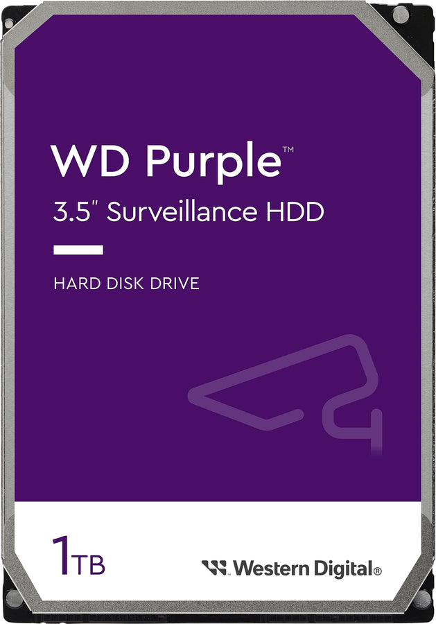 Western Digital WD11PURZ WD Purple 1TB 3.5' Surveillance HDD 5400RPM 64MB SATA3 110MB/s 3yrs limited warranty Hard Disk