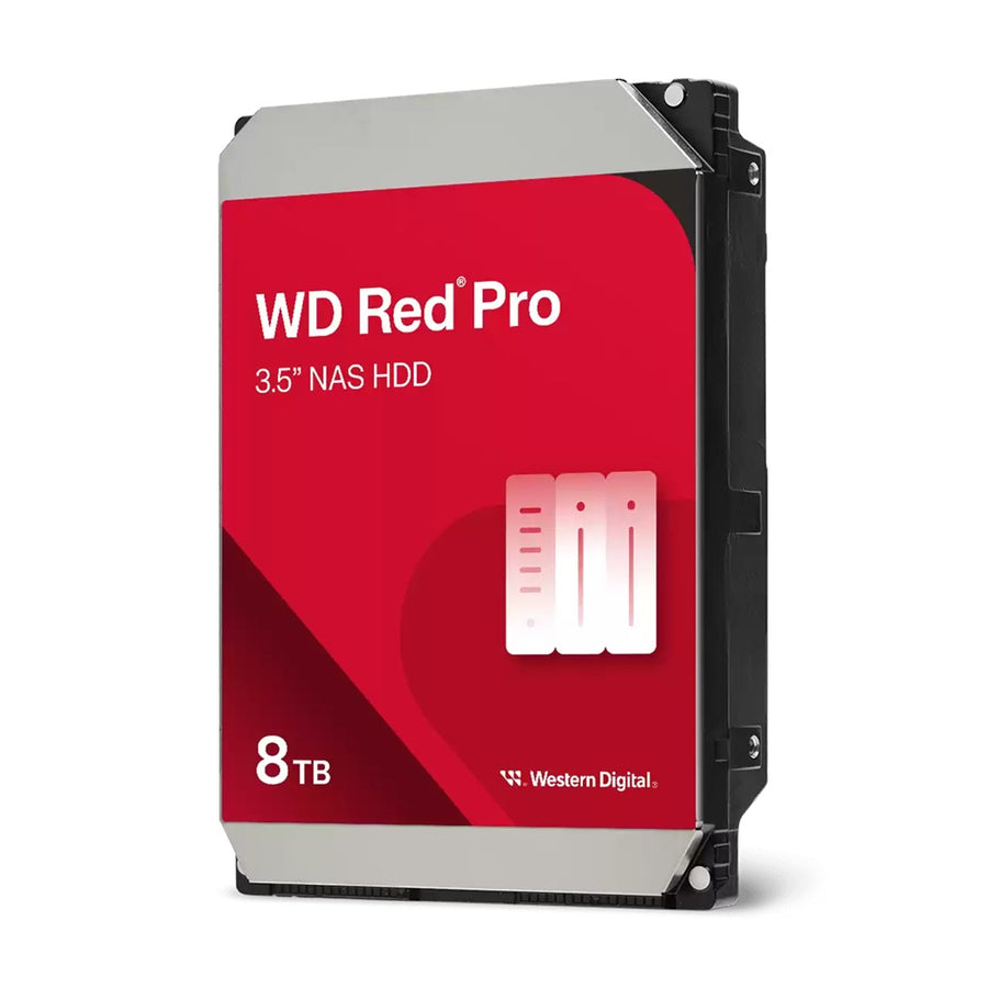 Western Digital WD Red Pro 8TB 3.5' NAS HDD SATA3 7200RPM 256MB Cache 24x7 300TBW 5yrs wty Hard Disk Drives - SATA