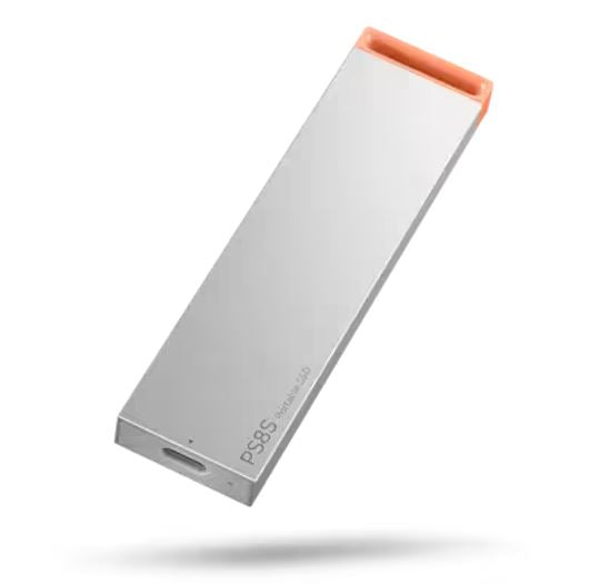 Lenovo PS8S 1TB External Portable SSD ~1050MB/s USB3.2 Gen2 USB-C Stylish Metal Body Lightweight 40g Durable for PC MAC PS4