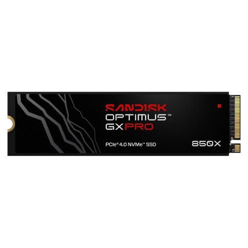 SANDISK Optimus™ GX PRO 850X PCIe® 4.0 NVMe™ SSD, 1TB, Read 7,300MB/s Write 6,600MB/s, 5 Yr Warranty Hard Disk Drives - SSD