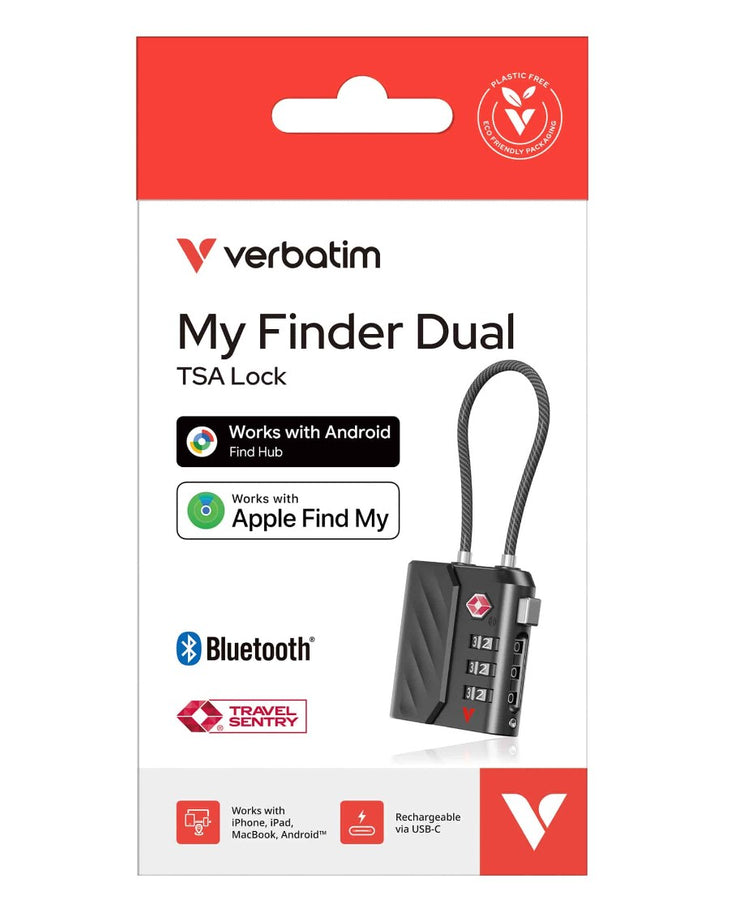 Verbatim My Finder Dual Channel TS Lock - Black Mobile Phone Accessories HEV-30169