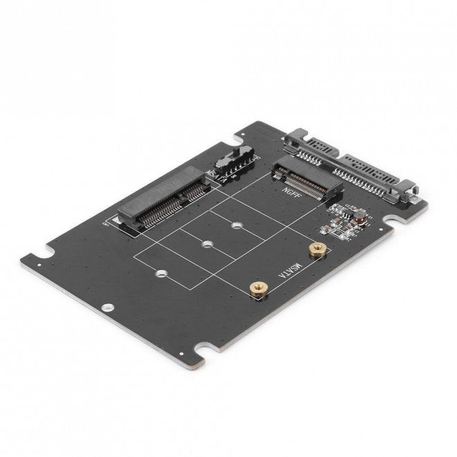 Simplecom (LS)Simplecom SA207 mSATA + M.2 (NGFF) to SATA 2 In 1 Combo Adapter Hard Drives - External HXSI-SA207