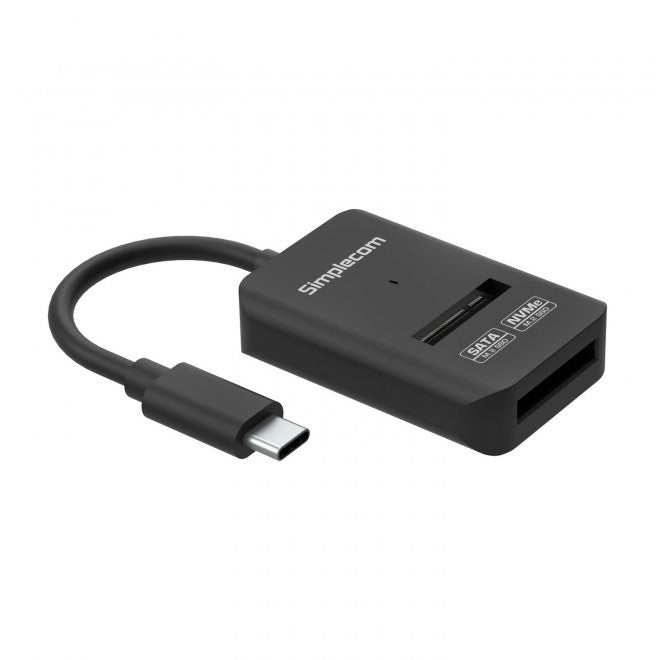 Simplecom SA506 NVMe / SATA Dual Protocol M.2 SSD to USB-C Adapter Converter USB 3.2 Gen 2 10Gbps USB, Bluetooth & IEEE