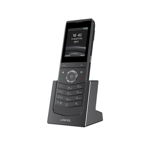 Fanvil Linkvil W611W Portable Wi-Fi Phone 2.4' Color Screen, Support Dual-band Wi-Fi, Up To 9 Hours Talk Time, Waterproof& Dustproof,