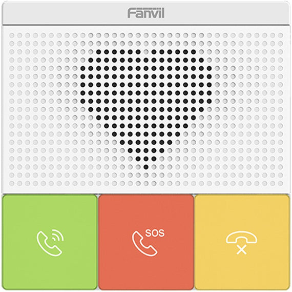 Fanvil Y501 2 SIP Lines Healthcare Intercom, HD Audio, Waterproof & Dustproof, PoE Enabled, Wall Mountable, 10/100Mbps, 3 Button. Auto answe, No Wi-Fi