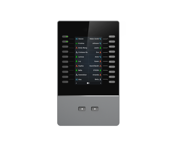 Grandstream GBX20 LCD Extension Module For GRP2615 & GXV3350 only, 20 Dual-colored Extension Keys, 4.3 inch TFT Color LCD