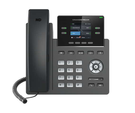 Grandstream GRP2612 4 Line IP Phone, 2 SIP Accounts, 320x240 Colour Screen, HD Audio, Includes PSU *LAST STOCK*