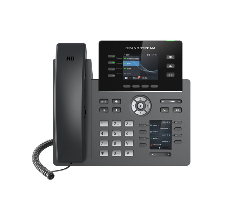 Grandstream GRP2614 4 Line IP Phone, 4 SIP Accounts, 320x240 Colour Screen, BLF Keys, HD Audio VOIP Phones IPG-GRP2614