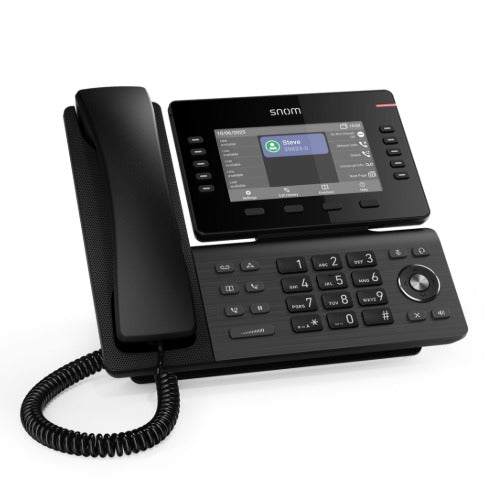 SNOM D815WB IP Phone, 5.5' IPS Color Display, 12 SIP Accounts, HD Audio, Wi-Fi & Bluetooth, USB & PoE, Linux VOIP Phones