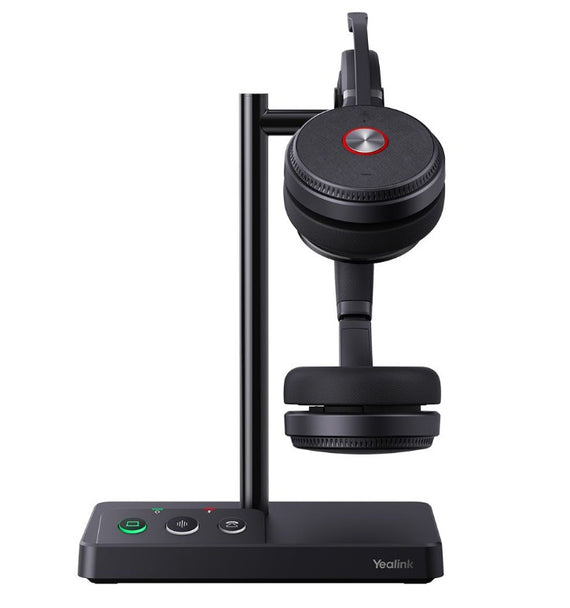 LAST STOCK Yealink WH62 Dual UC DECT Wireless Headset, Busylight On Headset, Leather Ear Cushions, Microsoft Teams & UC Certified,Noise Killer, HD voi