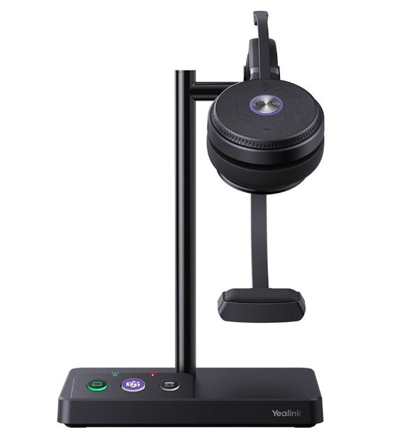 LAST STOCK Yealink WH62 Mono Teams DECT Wireless Headset, Busylight On Headset, Leather Ear Cushions, Multi-devices connection, Breathable Wearing, HD