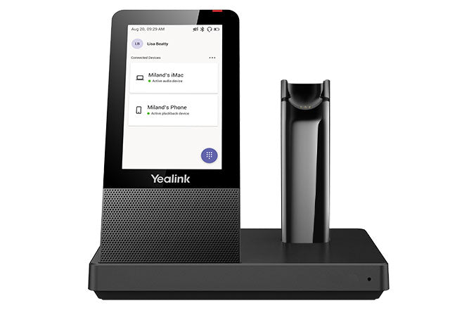 Yealink WHB670 Replacement DECT Base with Touch Screen for WH67 MS and UC Headsets VOIP Headsets IPY-WHB670