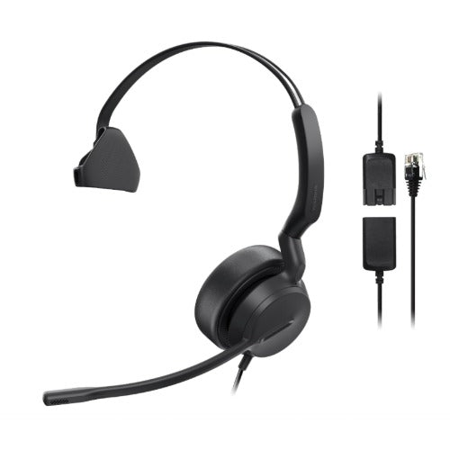 Yealink YHS36 E2 Mono, single-ear version of the YHS36 E2, HD audio, noise-canceling microphone, and plug-and-play RJ9
