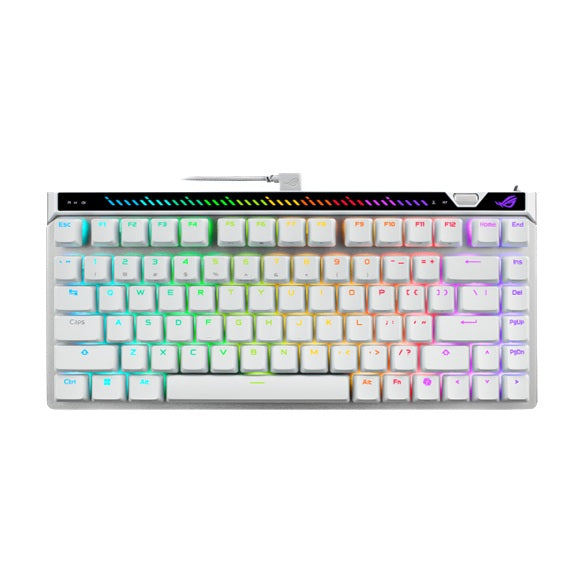 ASUS M705 ROG Falchion Ace 75 HE Gaming Keyboard - WHITE, HFXV2Magnetic, USB2.0TypeC, 75%,8000Hz, 0.125ms, Windows10/11,