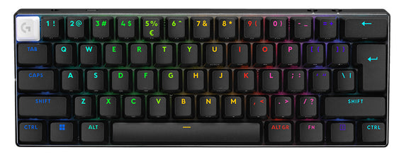 (LS)Logitech PRO X 60 LIGHTSPEED Wireless Gaming Keyboard -Black 2.4GHz LIGHTSPEED Bluetooth®, or USB wired connection 2-Year Warranty
