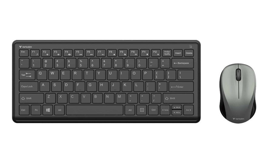 Verbatim Compact Silent Wireless Keyboard and Mouse Combo - PCR Keyboards KBV-32412