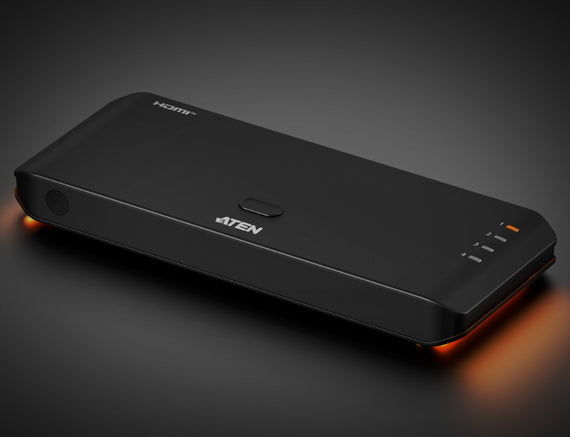 Aten Essential 4-Port True 4K HDMI Switch, HDMI switch for home entertainment, four HDMI sources on a single True 4K