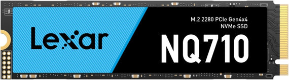 Lexar LNQ710X500G-RNNNG Internal SSD 500GB M.2 2280 PCIe Gen4x4, read up to 4400MB/s, write up to 1700MB/s Hard Disk Drives
