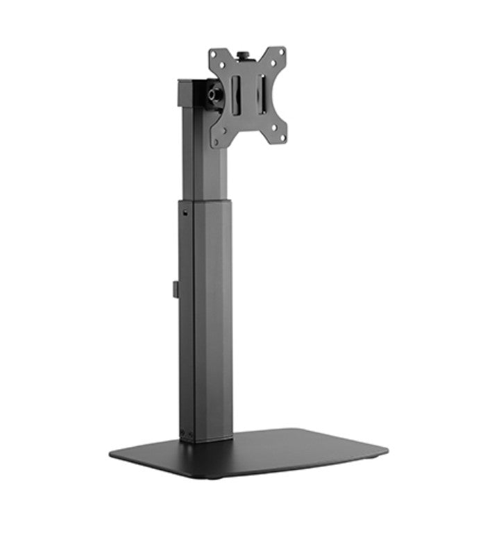 Brateck Single Free Standing Screen Pneumatic Vertical Lift Monitor Stand Fit Most 17'-32' Flat and Curved Monitors Up to 7