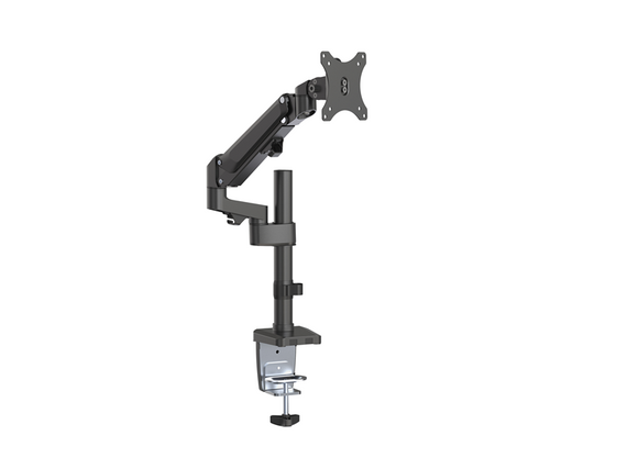 Brateck Single Monitor Heavy-Duty Aluminum Gas Spring Monitor Arm Fit Most 17' - 35' Monitors Up to12kg per screen VESA 75x75/100x100 （LS）