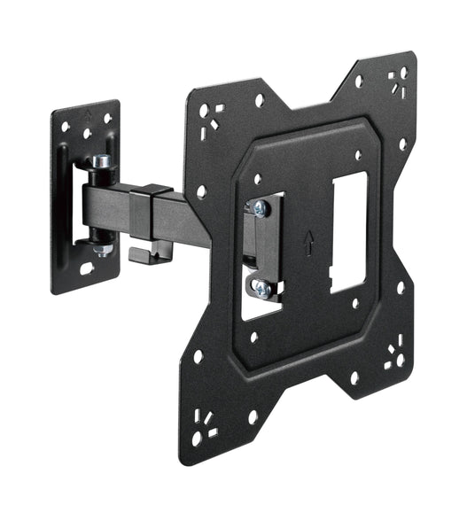 BrateckEconomical Full-Motion TV Wall Mount For 23'-43' Fit Curved TV up to 30KG, VESA 100x100,100x200,200x100,200x200 Fine Texture Black (LS)