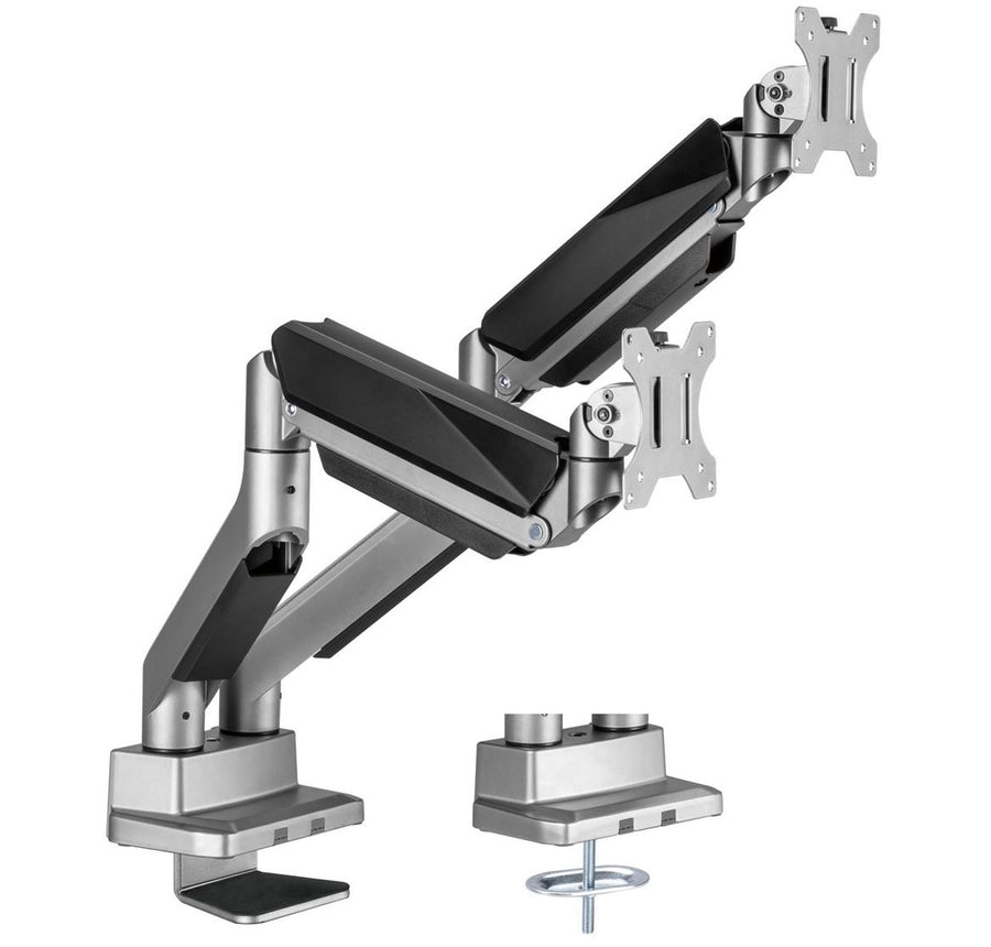mbeat® activiva Heavy Duty Dual Monitor Screen Gas Spring Monitor Arm Support:For monitors 17'-35’’, each up to15kg.