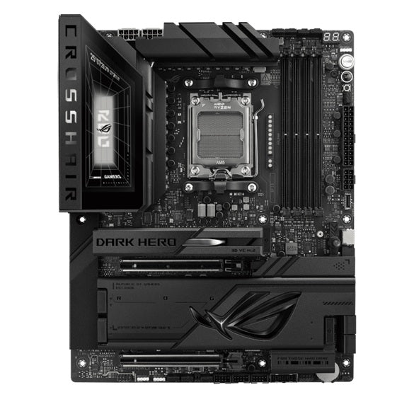 ASUS AMD ROG CROSSHAIR X870E DARK HERO (AM5) ATX Motherboard, AM5, DDR5 256GB, PCIe 5.0, 5x M.2, Wi-Fi 7, 10GbE+5GbE, USB4,