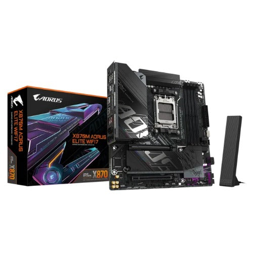 Gigabyte X870 AM5 ATX, Ryzen 9000/8000/7000, 4×DDR5 256GB, PCIe 5.0 M.2, USB4, Wi-Fi 7, BT 5.4, 5GbE LAN, ALC1220, HDMI,