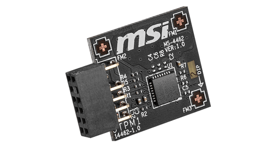 MSI TPM 2.0 Module (MS-4462) SPI Interface, 12-1 Pin, Supports MSI Intel 400 Series Motherboards and MSI AMD 500 Series Motherboards