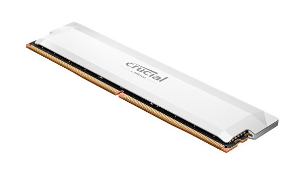Micron (Crucial) Crucial Pro 16GB (1x16GB) DDR5 UDIMM 6000MHz CL36 White Heat Spreader Overclocking Support Intel XMP AMD
