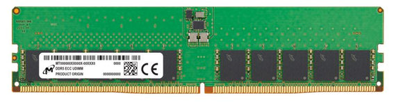 Micron 32GB (1x32GB) DDR5 ECC UDIMM 5600MHz CL46 2Rx8 Server Data Center Memory 3yr wty (Crucial)