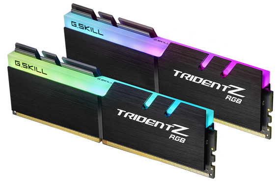 G.SKILL F4-3600C18D-32GTZR 32GB (2 x 16GB)/ PC4-28800 / DDR4 3600 Mhz/ Timings 18-22-22-42/ Voltage 1.35V/ Trident Z RGB
