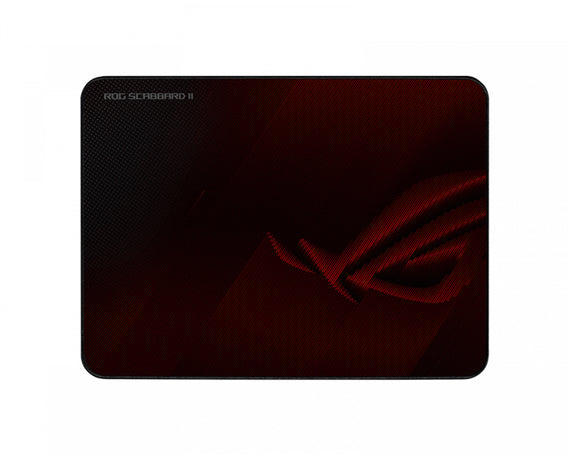 ASUS ROG SCABBARD II Gaming Mouse Pad, Medium Size (360x260mm) Water/Oil/Dust Respellent, Anti-Fray, Soft Cloth With Rubber