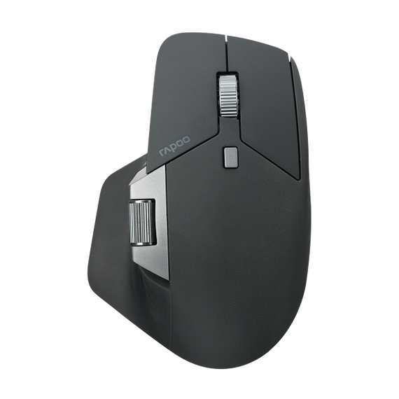 RAPOO MT760L BLACK Multi-mode Wireless Mouse -Switch between Bluetooth  5.0 and 2.4G -adjust DPI from 800 to 4000