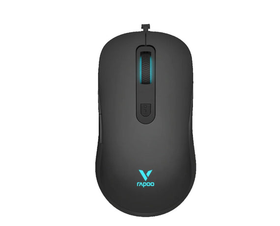 RAPOO V16 RGB Wired USB Optical 12800DPI Gaming Mouse Black Mouse MIRP-V16-RGB