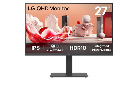 LG 27' 27U710B-B, IPS QHD 2560x1440, HDR10, 75Hz, 5ms, sRGB 99%, HDMI x2, DP 1.4, 5Wx2 speakers Monitors MNL-27U710B-B