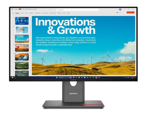 Lenovo ThinkVision P24qd-40 23.8' 24' 24' QHD IPS Monitor 2K 2560x1440 16:9 Height Adjustable Tilt Swivel Pivot HDMI USB-C