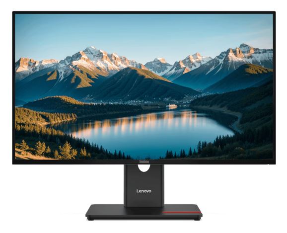LENOVO ThinkVision T27QD-40 27' QHD Monitor IPS 2560x1440 16:9 Height Adjustable Tilt Swivel pivot Anti-GlarE DP HDMI USB-C