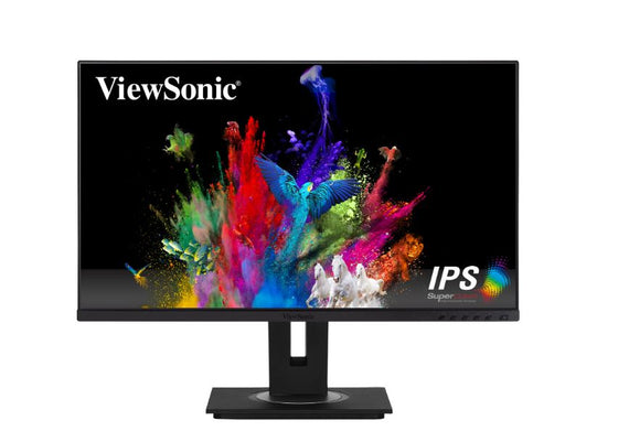 ViewSonic 24' Business Pro USB-C, Daisy Chain, USB Dock 60w, SuperClear IPS. RJ45, HDMI, DP, 5ms, FHD, HAS, Advance Replacement Monitor(LS)