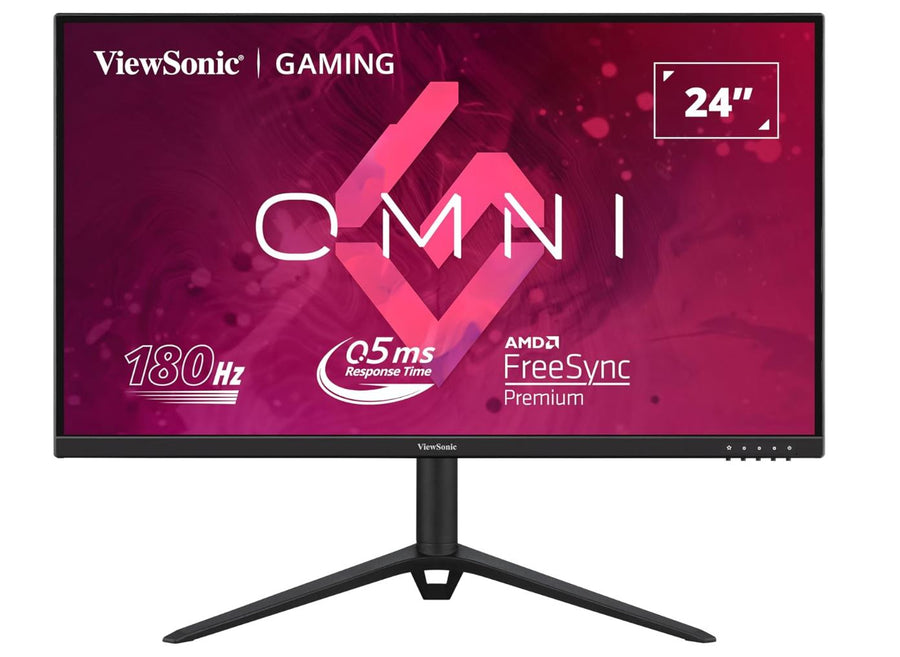ViewSonic 24' 180Hz 0.5ms, Fast IPS, Crisp Image and Smooth play. VESA Clear MR certified, Freesync, Adaptive Sync, Speakers, HDMI & DP  Monitor(LS)