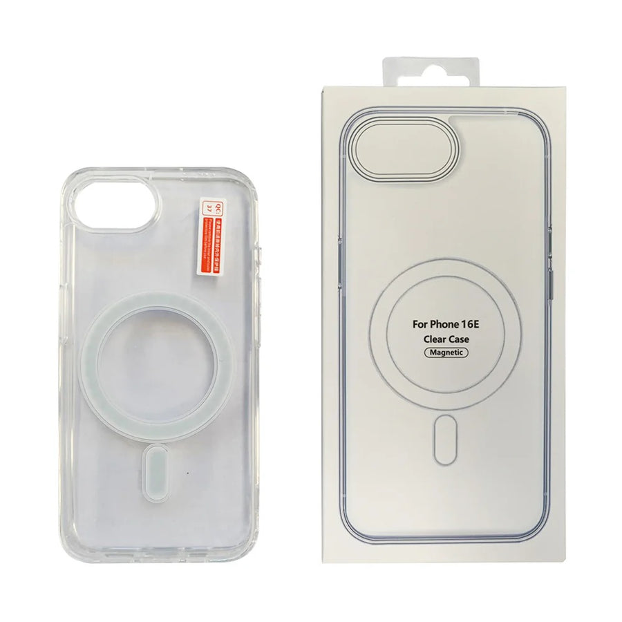 USP Apple iPhone 17e / iPhone 16e (6.1') Clear Case with MagSafe - Built-in magnets, Scratch Resistant, Crystal