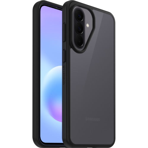 OtterBox React Samsung Galaxy A57 5G (6.7') Case Black Crystal (Clear/Black) - (77-000450),Antimicrobial,DROP+ Military