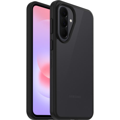 OtterBox React Samsung Galaxy A37 5G (6.7') Case Clear/Black - (77-000474), Antimicrobial,DROP+ Military Standard, Raised