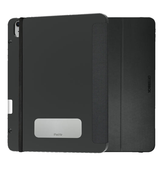 OtterBox React Folio Apple iPad Air (13') (M3/M2) (7th/6th Gen) Case Black - (77-95351), DROP+ Military Standard, Pencil Holder, 7 Years Warranty