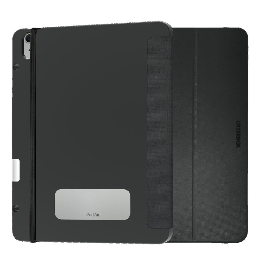 OtterBox React Folio Apple iPad Air (13') (M3/M2) (7th/6th Gen) Case Black - (77-95351), DROP+ Military Standard, Pencil Holder, 7 Years Warranty
