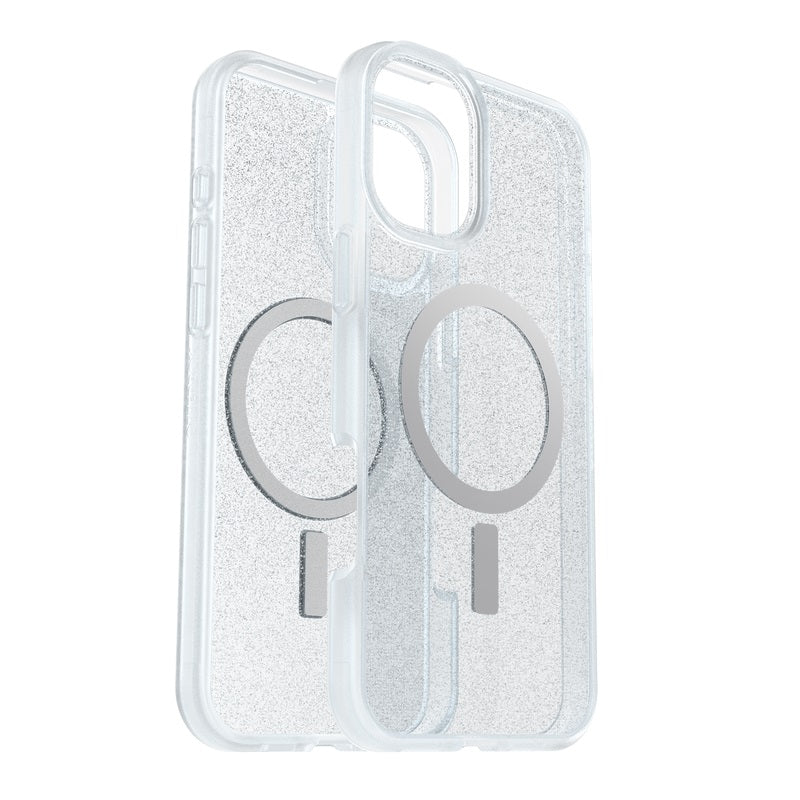 OtterBox React Magsafe Apple iPhone 16 Plus (6.7') Case Stardust (Clear Glitter) - (77-96241), DROP+ Military Standard, Hard