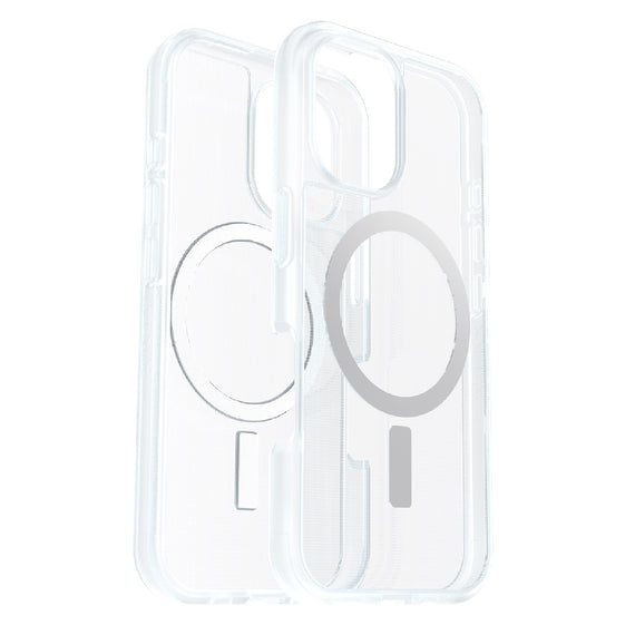 OtterBox React MagSafe Apple iPhone 16 (6.1') Case Clear - (77-96245),DROP+ Military Standard,Hard Case with Soft Grip