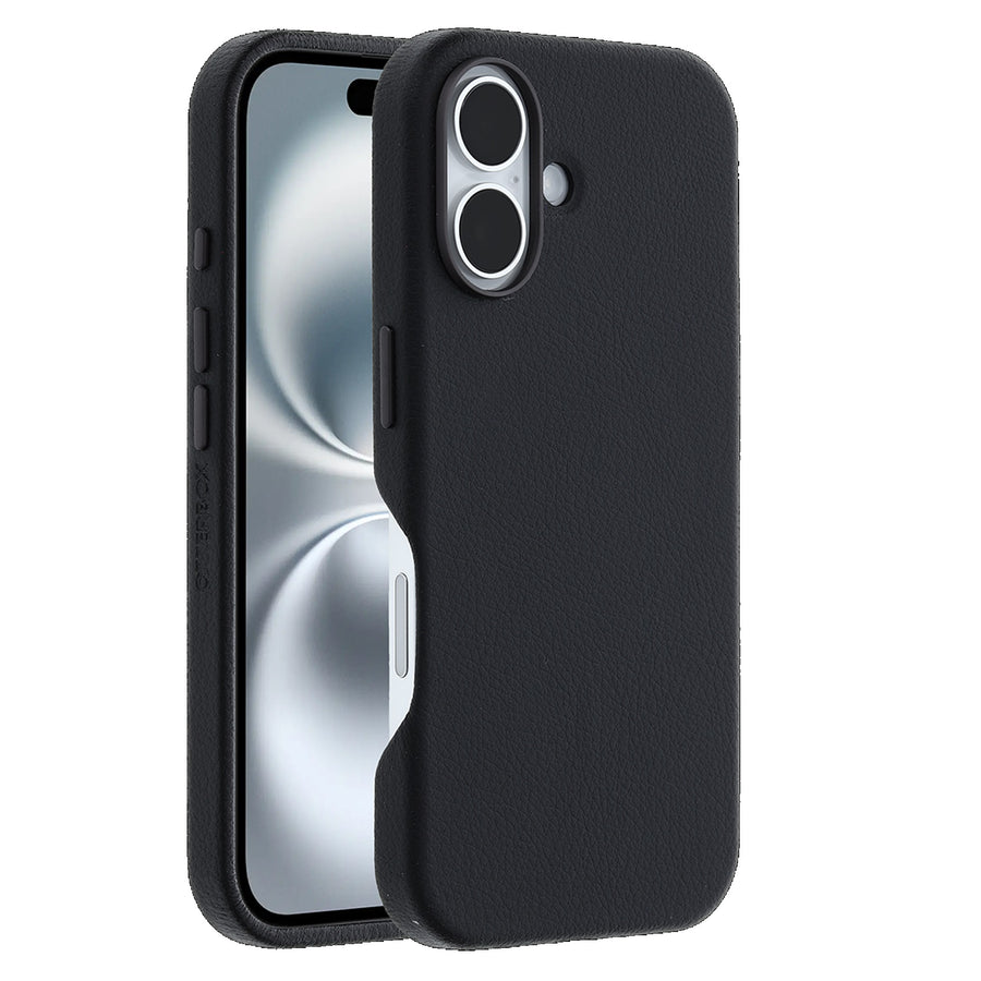 OtterBox Symmetry MagSafe Cactus Leather Apple iPhone 16 Plus (6.7') Case Black-(77-96285),DROP+ 3X Military Standard,Pocket friendly,7 Years Warranty