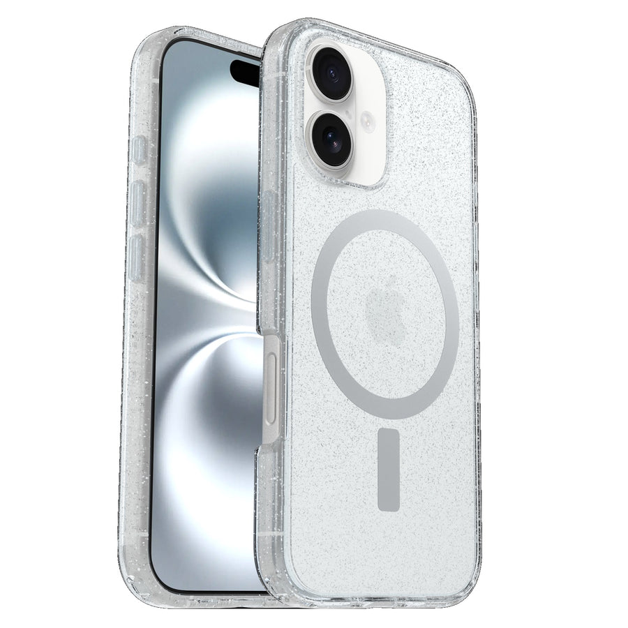 OtterBox Symmetry Clear MagSafe Apple iPhone 16 (6.1') Case Stardust - (77-96381), Antimicrobial, DROP+ 3X Military
