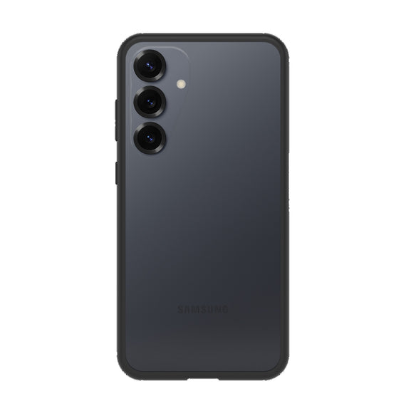 OtterBox React Samsung Galaxy S25+ 5G (6.7') Case Black Crystal (Clear/Black) - (77-97443),DROP+Military Standard,Hard Case,Soft Grip,7 Years Warranty